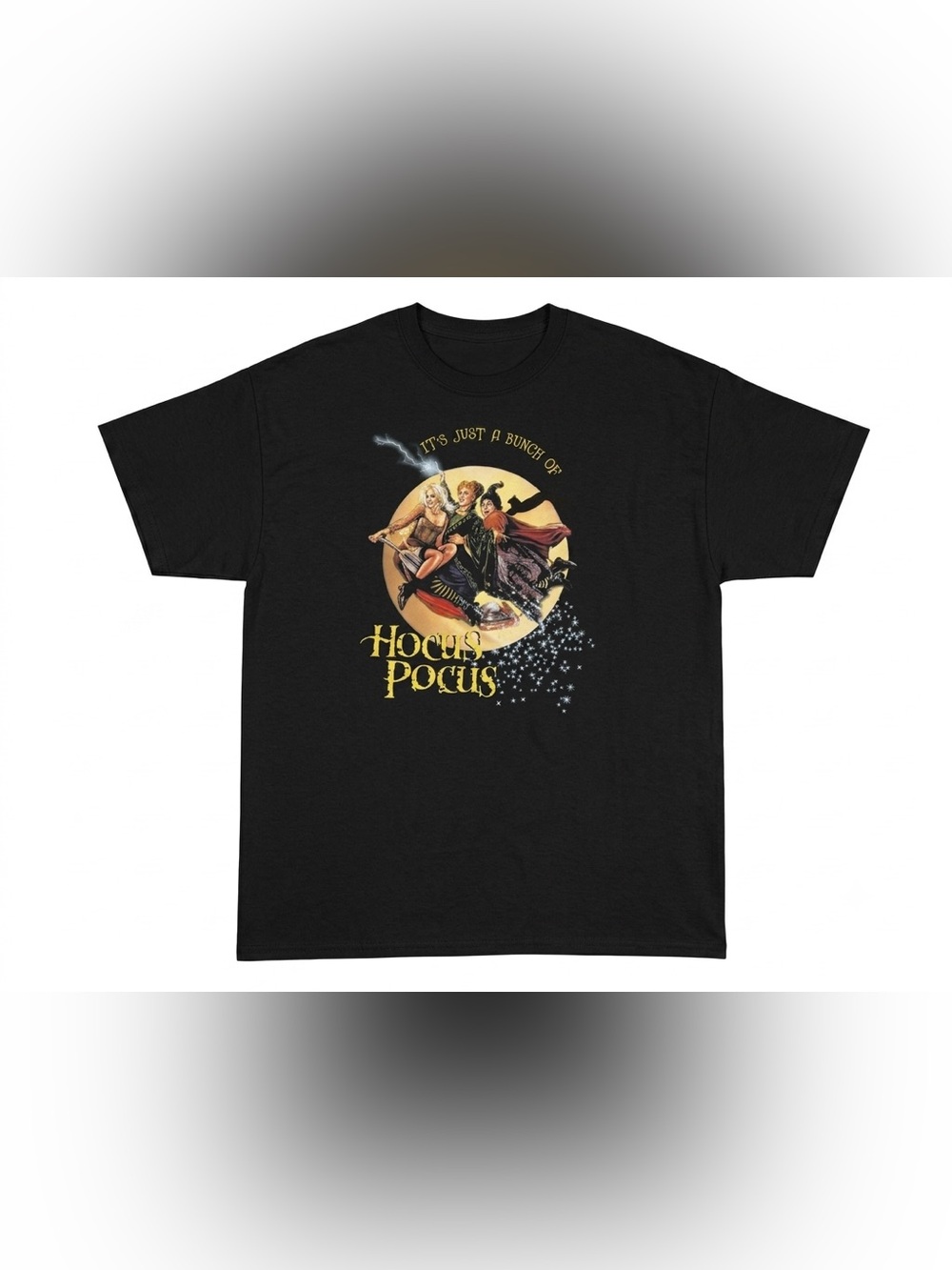 Vintage Hocus Pocus Graphic T Shirt XL Fruit of the Loom HD Cotton Black Witch